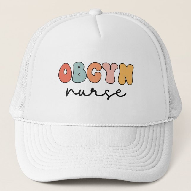 Retro OBGYN Nurse Keps (Framsida)