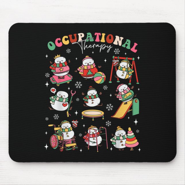 Retro Occupational Therapy Christmas Snowman Ot Ot Musmatta (Framsidan)