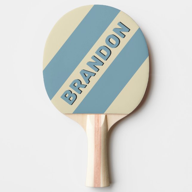 Retro Ocean 3fold Rand med Namn Pingisracket (Framsidan)