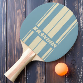 Retro Ocean Board Ränder med Namn Pingisracket