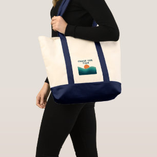 Retro Ocean Vågar Tote Bag - Snyggt för vilken dag Tygkasse