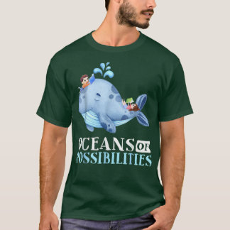 Retro Oceaner som kan tänkas ha sommaravläsningssp T Shirt