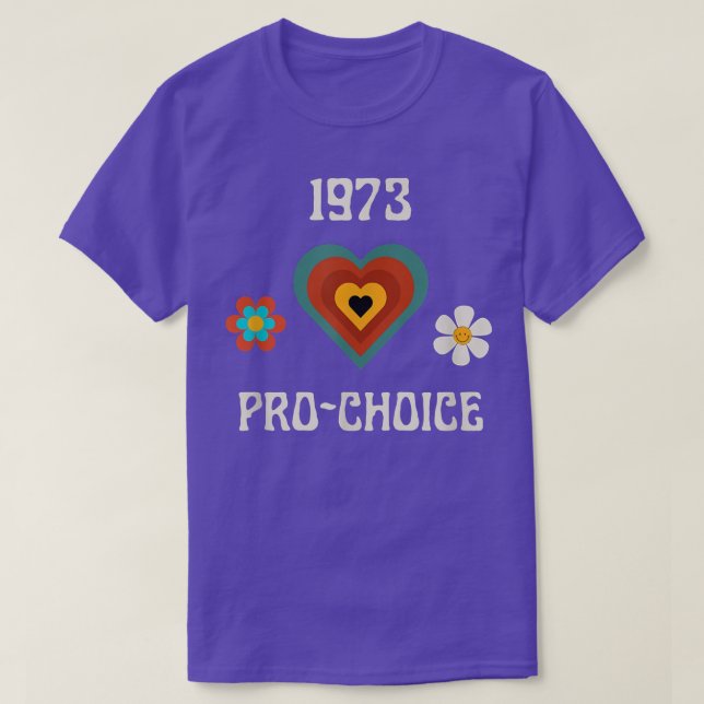 Retro och Groovy Feminism Pro Chockval Kvinnor Hög T Shirt (Design framsida)