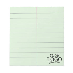 Retro Office Grönt Steno Papper 5,5 x 6 med Logoty Anteckningsblock