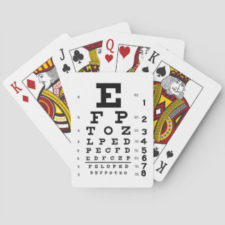 Retro Öga Diagram Oftalmologi Optometri Pop Art Casinokort