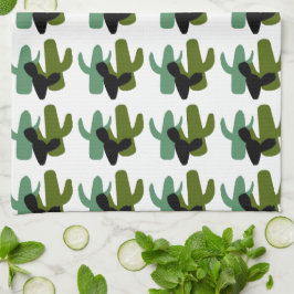 Retro öken Saguaro kaktus köks handduk Kökshandduk