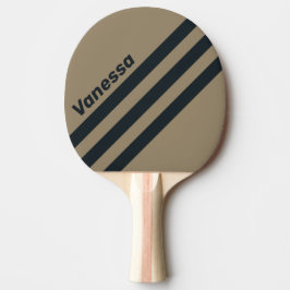 Retro Öken Trevinklad Rand med Namn Pingisracket