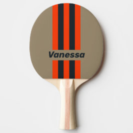 Retro Ökenäng Randiga med namn Pingisracket