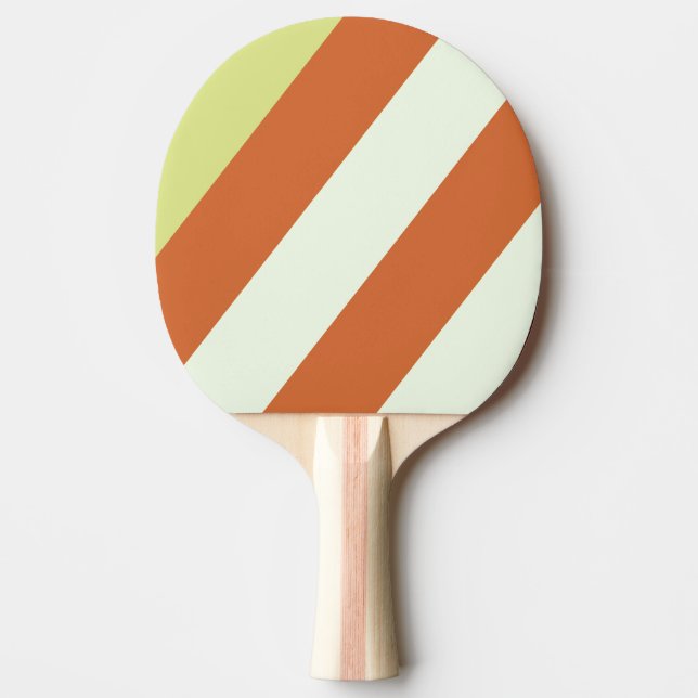 Retro Ökenkaktus feta ränder Pingisracket (Framsidan)