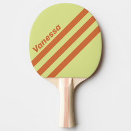 Retro Ökenkaktus Trekantig Rand med Namn Pingisracket