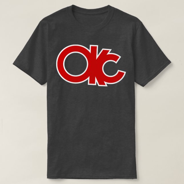 Retro Oklahoma City 89ers Baseball 2 T Shirt (Design framsida)