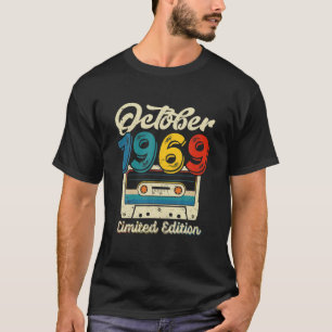 Retro oktober 1969 Kassettband 52nd Birthday Dec T Shirt