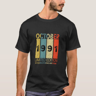 Retro-oktober 1991 30 år av Fantastisk T Shirt
