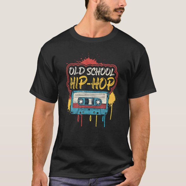 Retro Old school Hip hop 80s 90s - klassiskt bland T Shirt (Framsida)
