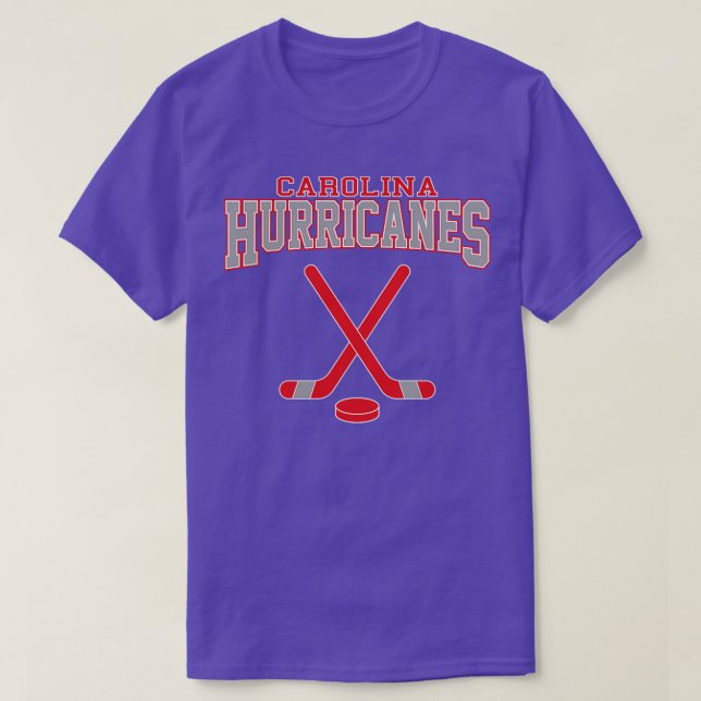 Retro olina Hurricanes Hockey Team T Shirt (Design framsida)