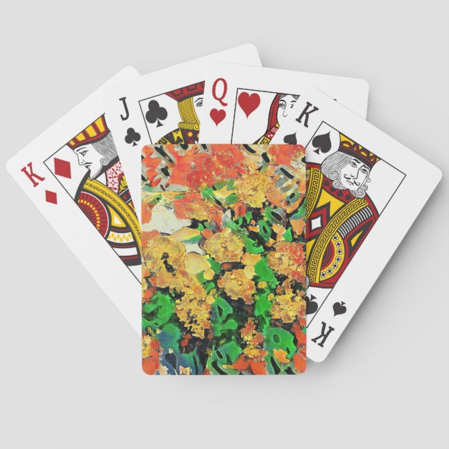 Retro-Oljemålningen: Van Gogh Monet Casinokort (Baksidan)