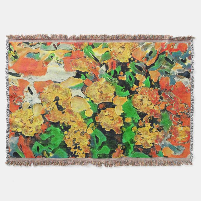 Retro-Oljemålningen: Van Gogh Monet Filt (Framsidan)