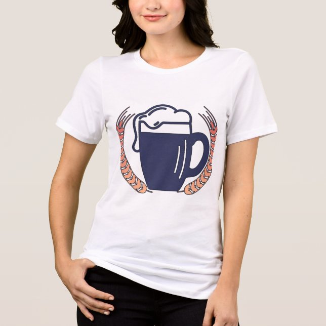 Retro Ölmugg T Shirt (Framsida)