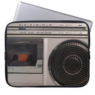 Retro omoderdaterad bärbar stereo-radiokassettretu laptop fodral