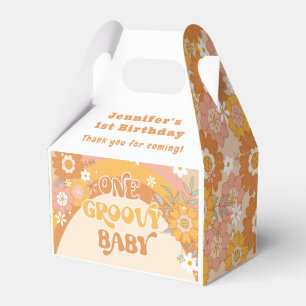 Retro One Groovy baby födelsedag Presentaskar