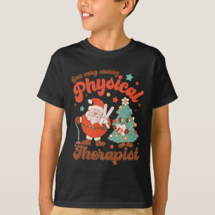 Retro One - mycket dyrbar fysisk terapi Santa Chri T Shirt