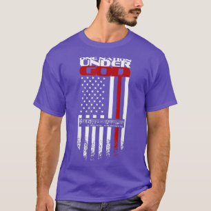 Retro One-nation under gudusa flagga nationalhymn T Shirt