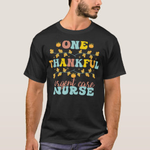 Retro One Thankful Bgent Nurse Thanksgiving T Shirt