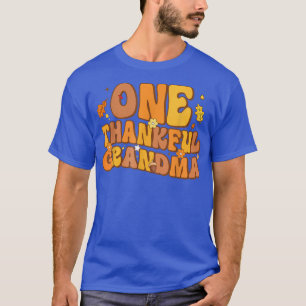 Retro One Thankful Grandma Fall Hösthösten Lycklig T Shirt