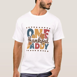 Retro One Thankful pappa - Thanksgiving T Shirt