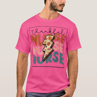 Retro One Thankful Vintage Thanksgiving Nurs T Shirt