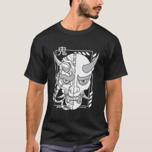 Retro Oni Cyberpunk Samurai Arts Bushido Warrior T Shirt