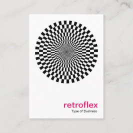 Retro Op Art Visitkort