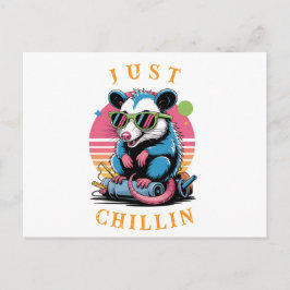 Retro Opossum Alternative Hälsning Helg Vykort