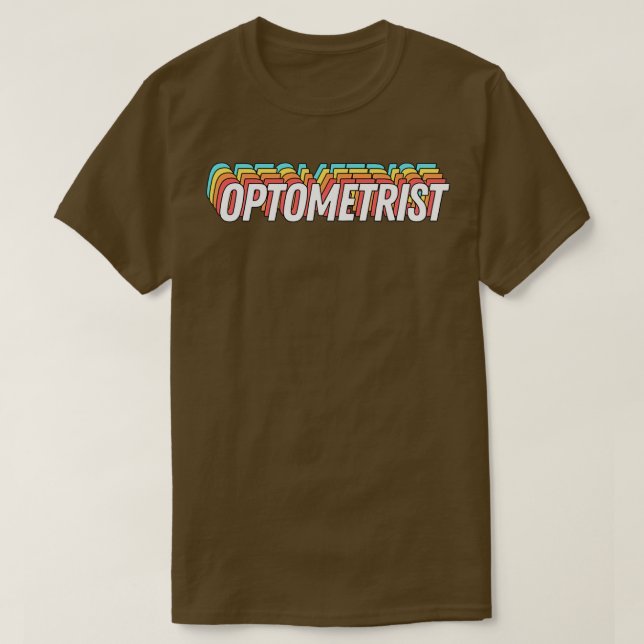 Retro Optometrist, text 2 T Shirt (Design framsida)