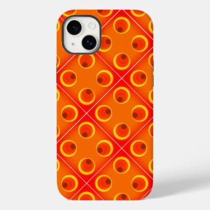 retro orange 1970 Case-Mate iPhone-fodral