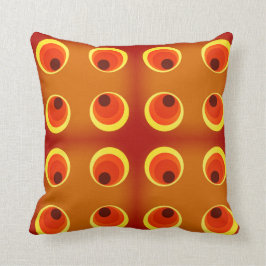 retro orange 1970 för tapet kudde