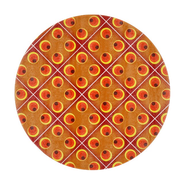 Retro orange 1970:s,personlig text (Framsidan)