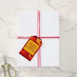 Retro orange 1970-talet,anpassa presentetikett