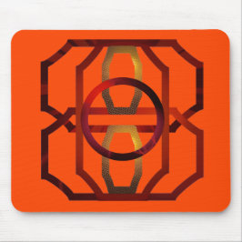 Retro orange 1970-talet musmatta