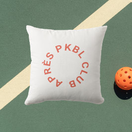 Retro Orange Après PKBL Klubb Pickleball utomhus Kudde
