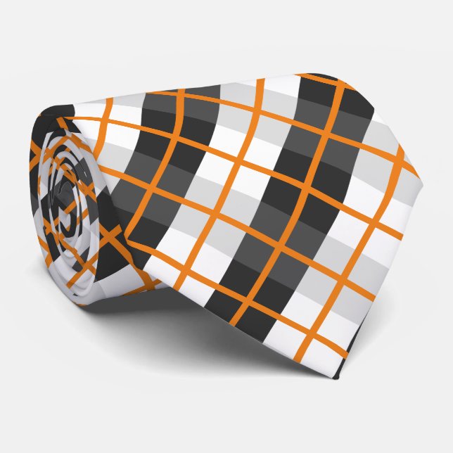 Retro Orange Black and White Play Mönster Slips (Rullad)