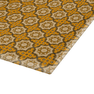 Retro Orange+Black Arabesque Mönster