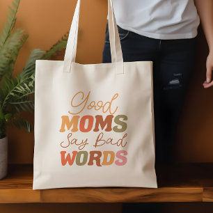 Retro Orange Bra Mammor Säg felaktig Ord-offert Tygkasse
