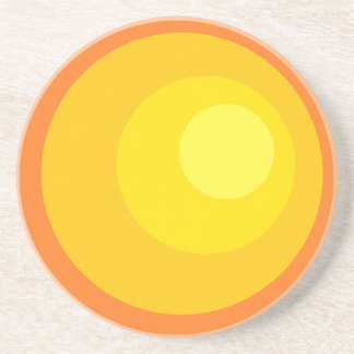 Retro orange cirklar underlägg