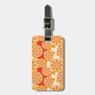 Retro orange citrust mönster bagagebricka