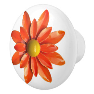 Retro Orange Flower MOD Blommigt Vår, sommar Knopp