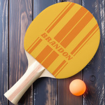 Retro Orange Groove Brädstjärtremsor med namn