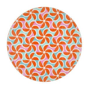 Retro orange kilmönster