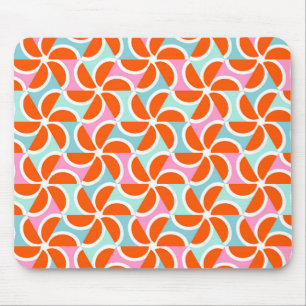 Retro orange kilmönster musmatta