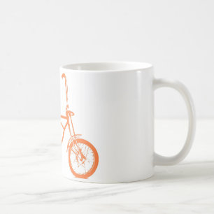 Retro Orange Krate Banana Seat Bike Kaffemugg